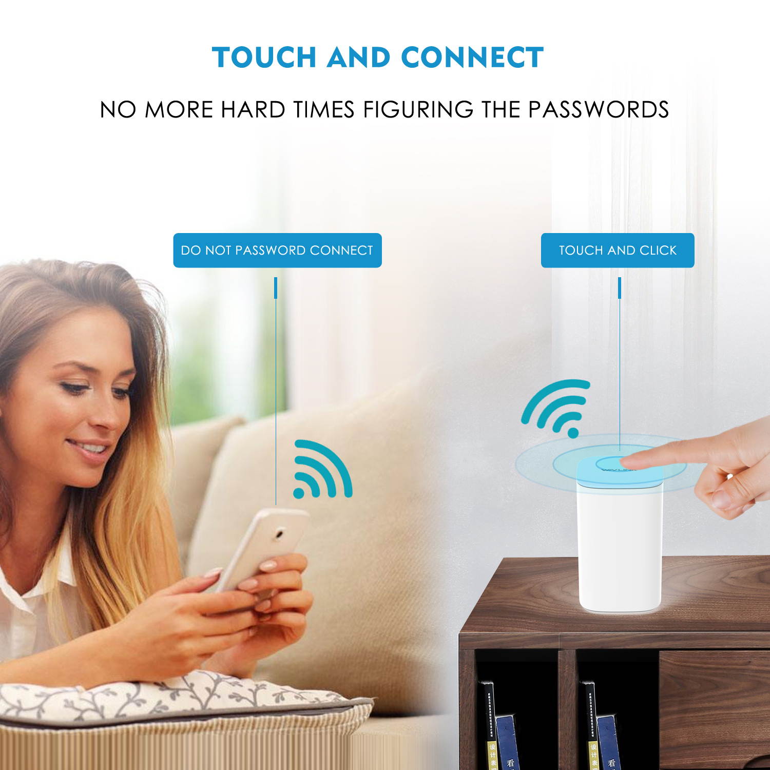 Wavlink AC3000 Tri-Band Whole Home Mesh WiFi System with MU-MIMO, Replace Wi-Fi Router and Range Extenders, Coverage Up to 6,000-7500sq. ft, Parental Controls, 3xGigabit ports, Plug and Play, 2-Pack