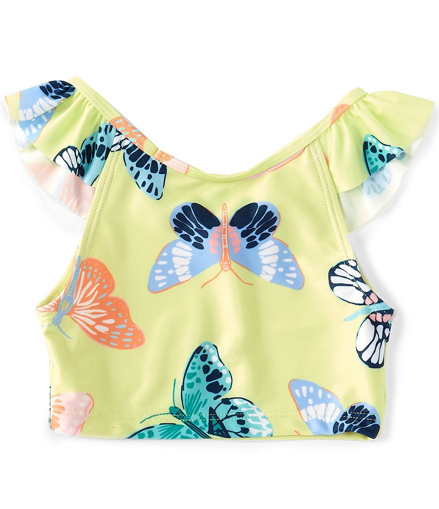 Tea Collection Little Girls 2-6 Printed Ruffled Tankini