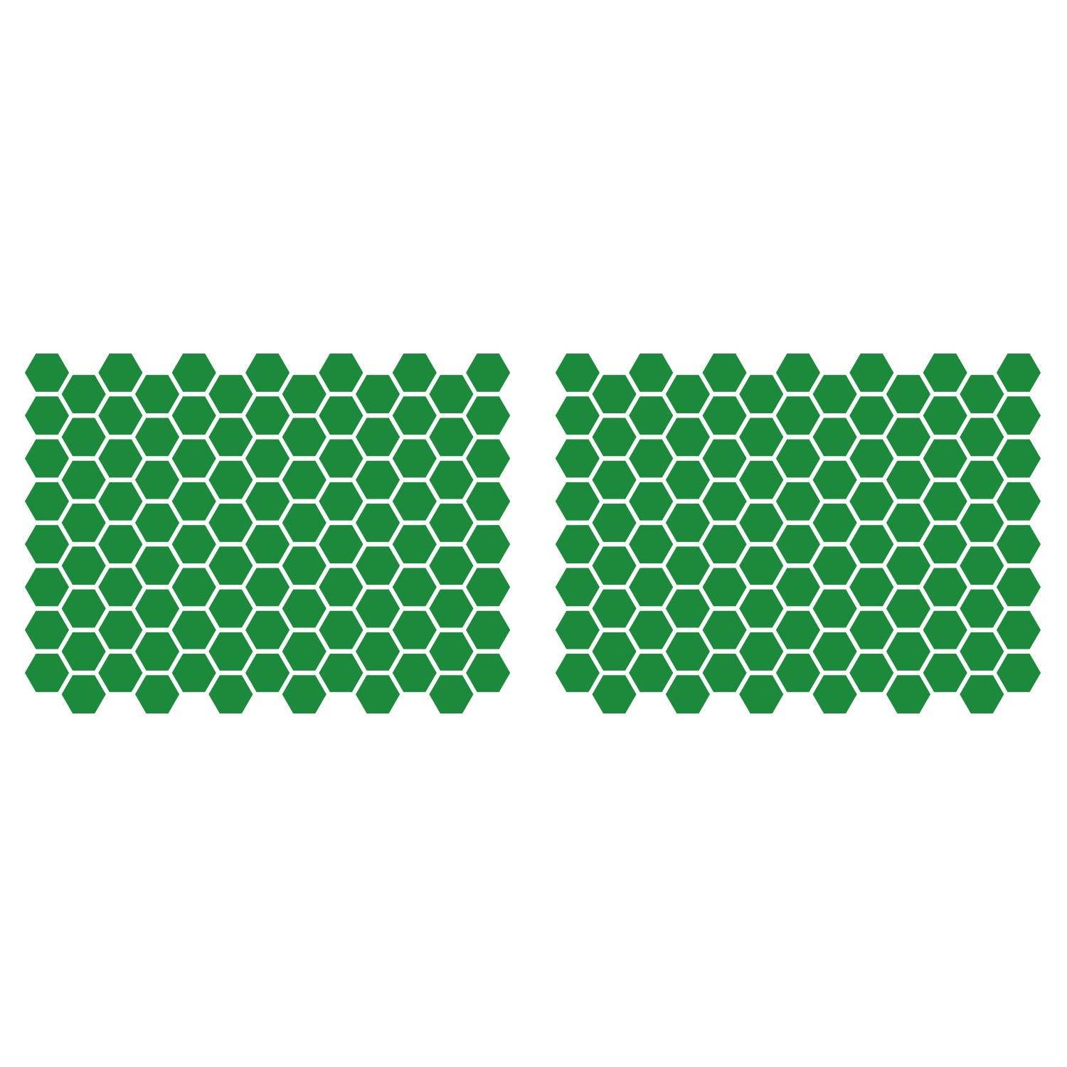 LiteMark 1 Inch Blue Hexagon Decals - Pack of 208