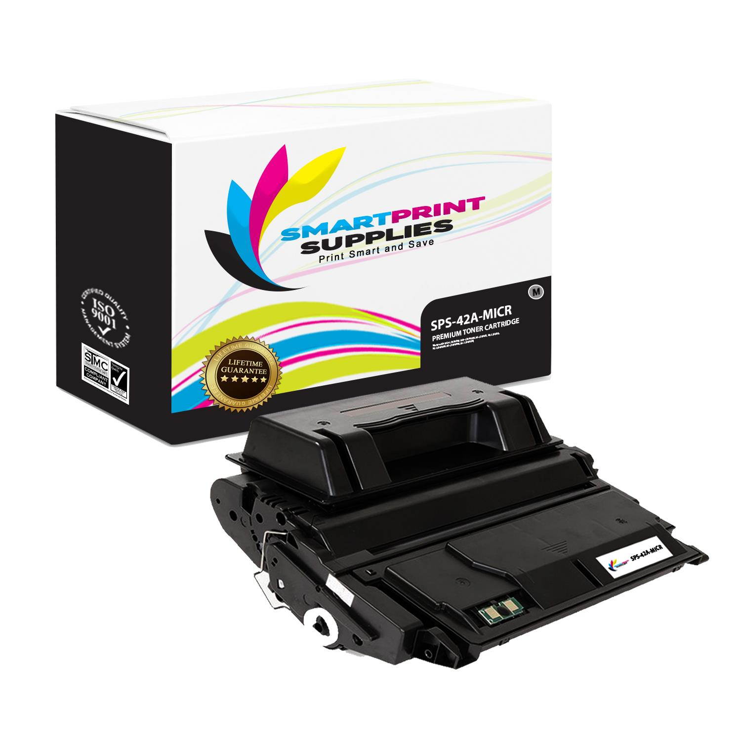 Smart Print Supplies Compatible 42A Q5942A MICR Black Toner Cartridge Replacement for HP LaserJet 4240 4250 4350 Printers (12,000 Pages) - 4 Pack