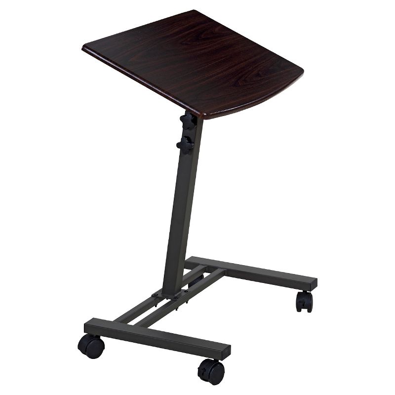 OneSpace 50-JN02 Angle and Height Adjustable Mobile Laptop Computer Desk, Single Surface