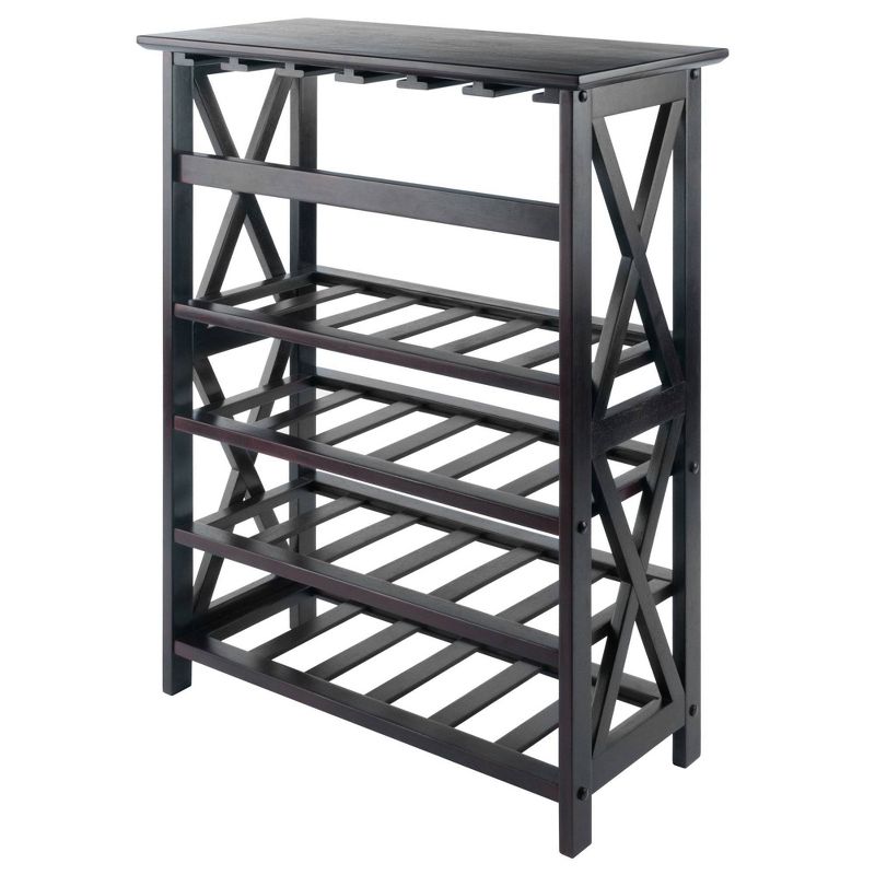 Rio 24 Bottles Wine Rack Wood/Espresso - Winsome