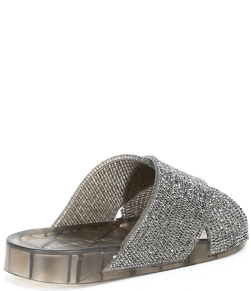 Gianni Bini Emersinne Rhinestone Crossband Jelly Slides