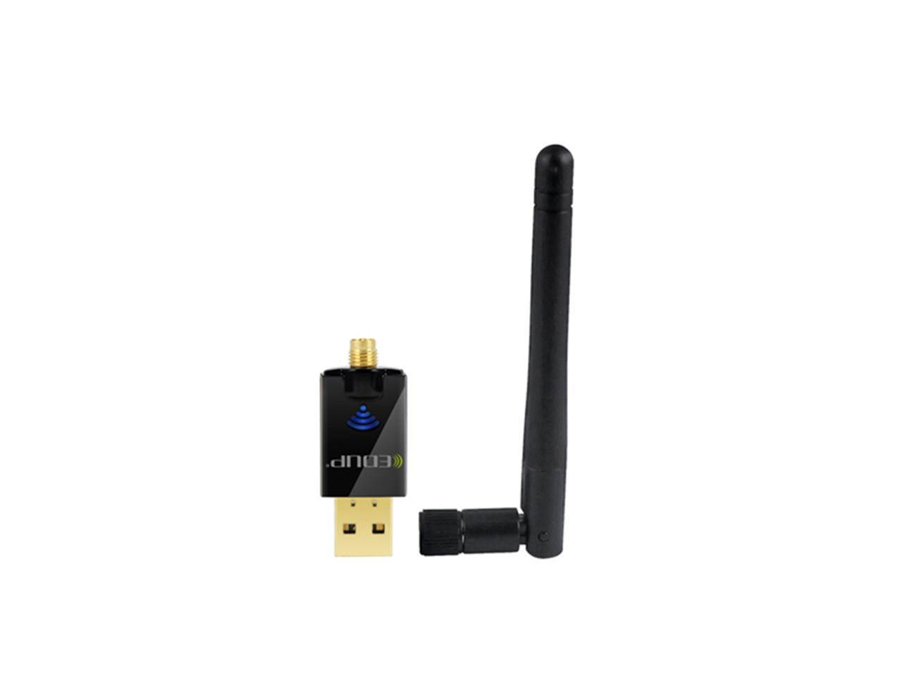 Wireless USB Adapter 600Mbps 2.4GHz / 5.8GHz WiFi Network Card with 2dBi External Antenna