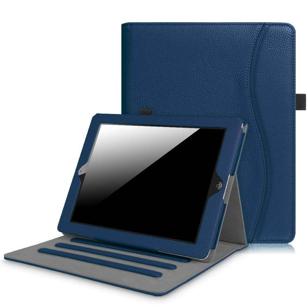 Fintie iPad 2/3/4 Case [Corner Protection] - [Multi-Angle Viewing] Folio Smart Stand Cover with Pocket, Auto Sleep/Wake for Apple iPad 2, iPad 3 & iPad 4th Gen with Retina Display, Navy
