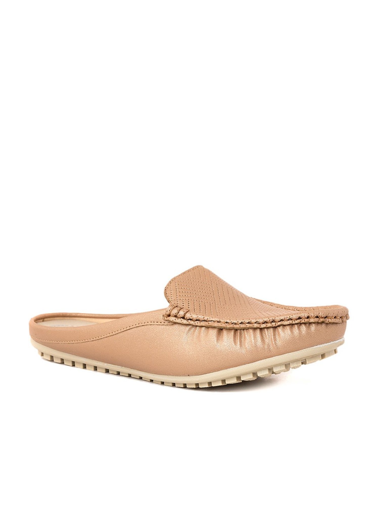 Khadim Women's Rose Gold Mule Shoes