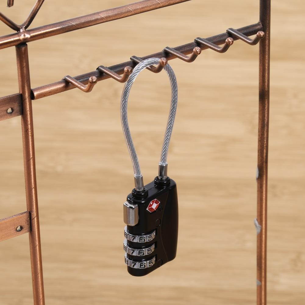 3 Dial Digit Number Combination Password Lock Travel Security Protect Locker Travel Lock for Luggage/Bag/Backpack/Drawer