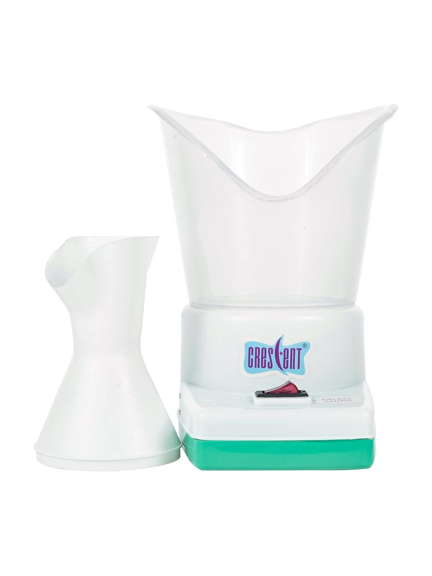 Crescent Sauna 4 way action Facial Steamer, Vaporizer (White)