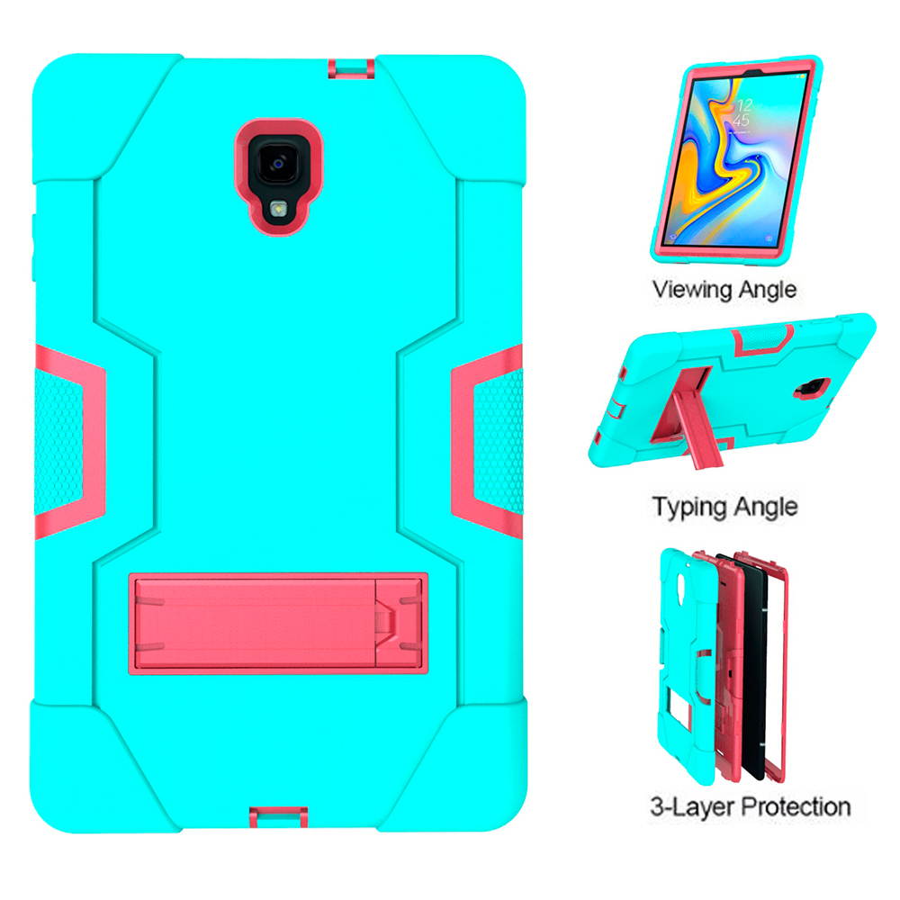 Galaxy Tab A 10.5 2018 Case,Mignova 3 Layer Heavy Duty Hybrid Shockproof Silicone+Hard PC Bumper Full-Body Protective Case Cover with Stand for Samsung Galaxy Tab A 10.5 SM-T590/T595