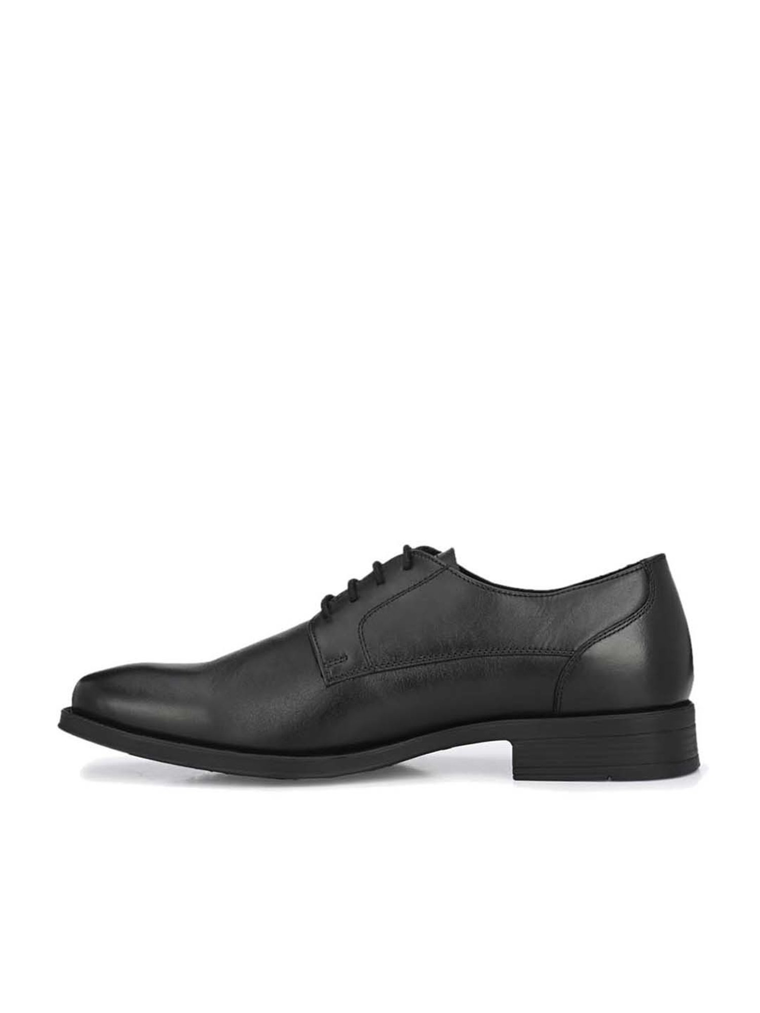 Delize Men's Black Derby Shoes