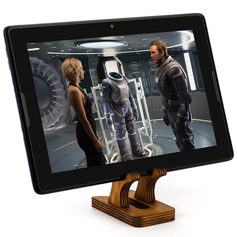 Wooden Cell Phone Holder Tablet Stand for Desktop Ideal for iPhone iPad Samsung Tablet PCs eReaders Artwork Makeup Mirror Photo Frame Stand Lightweight Docking Station