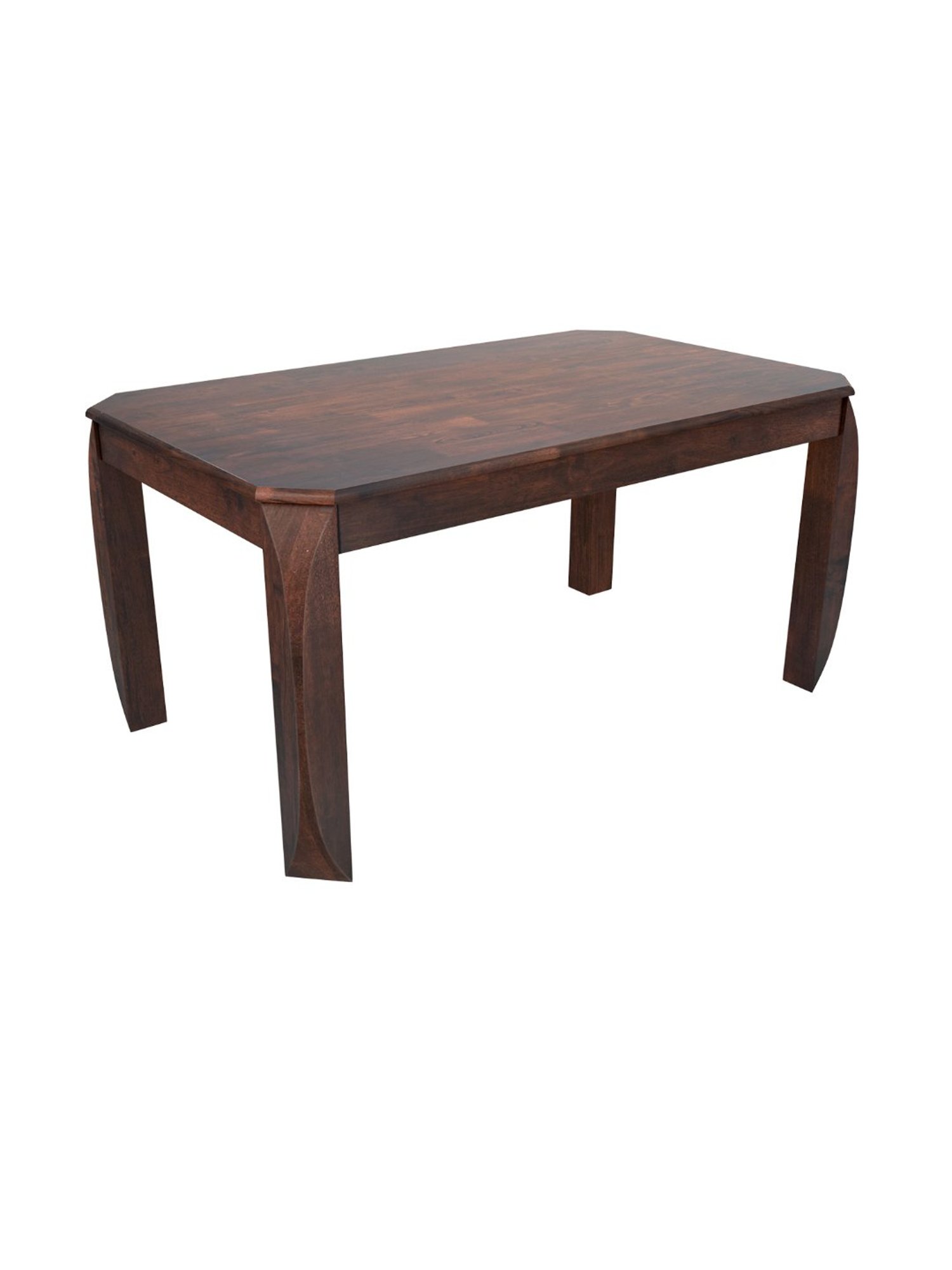 Godrej Interio Premio Brown Rubber Wood 6 Seater Rectangular Dining Table