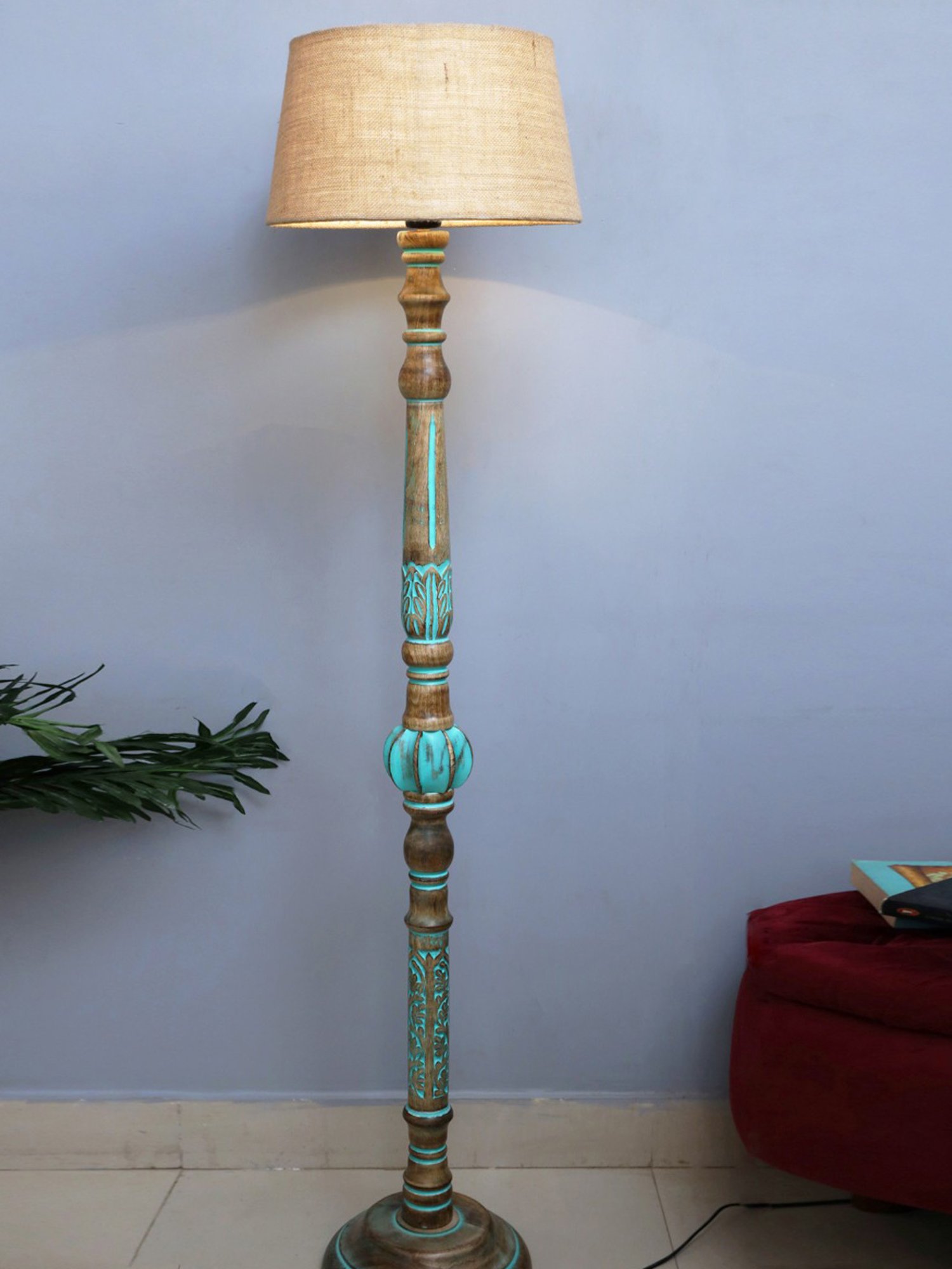 64" x 8.9" x 10.5" Smart Light Full Spectrum Floor Lamp (Includes LED Light Bulb) White - Verilux