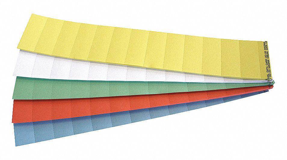 Data Cards,Mixed,13/16 in.H,PK1000 MAGNA VISUAL DC-20-3M