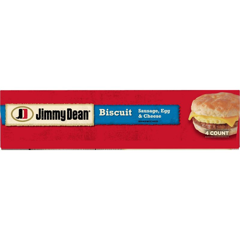 Jimmy Dean Sausage Egg & Cheese Frozen Biscuit Sandwiches - 4ct