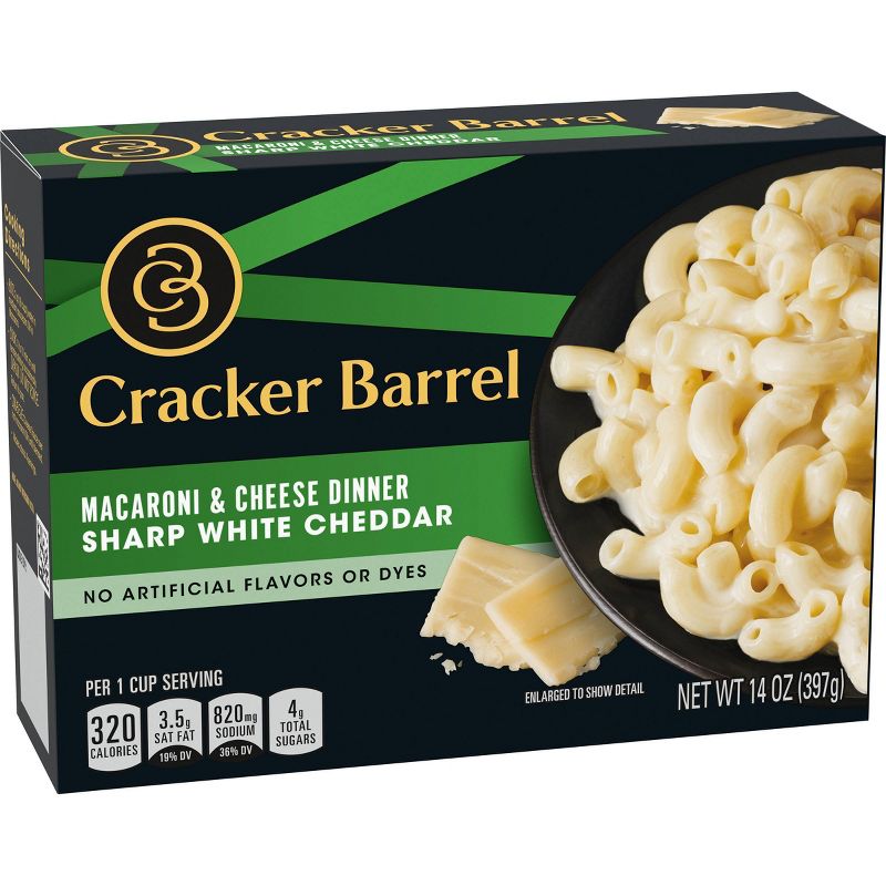 Cracker Barrel Sharp White Cheddar Macaroni & Cheese Dinner - 14oz