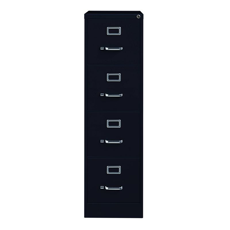 Hirsh Vertical File Cabinet 4 Drawer 22" - Black