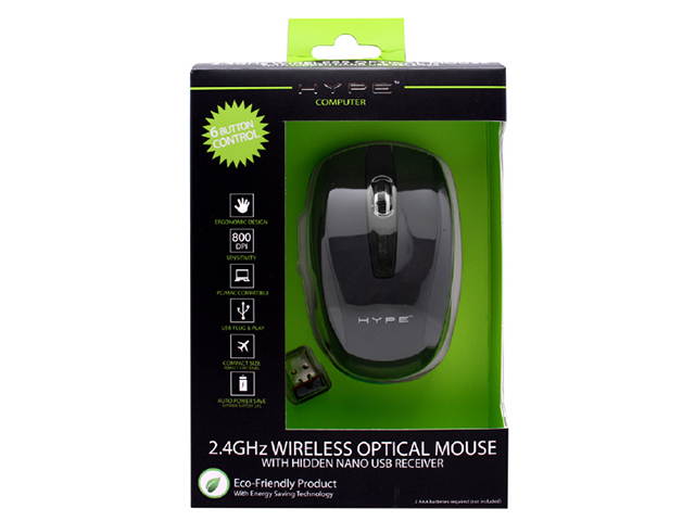 HYPE 2.4GHz WIRELESS OPTICAL MOUSE