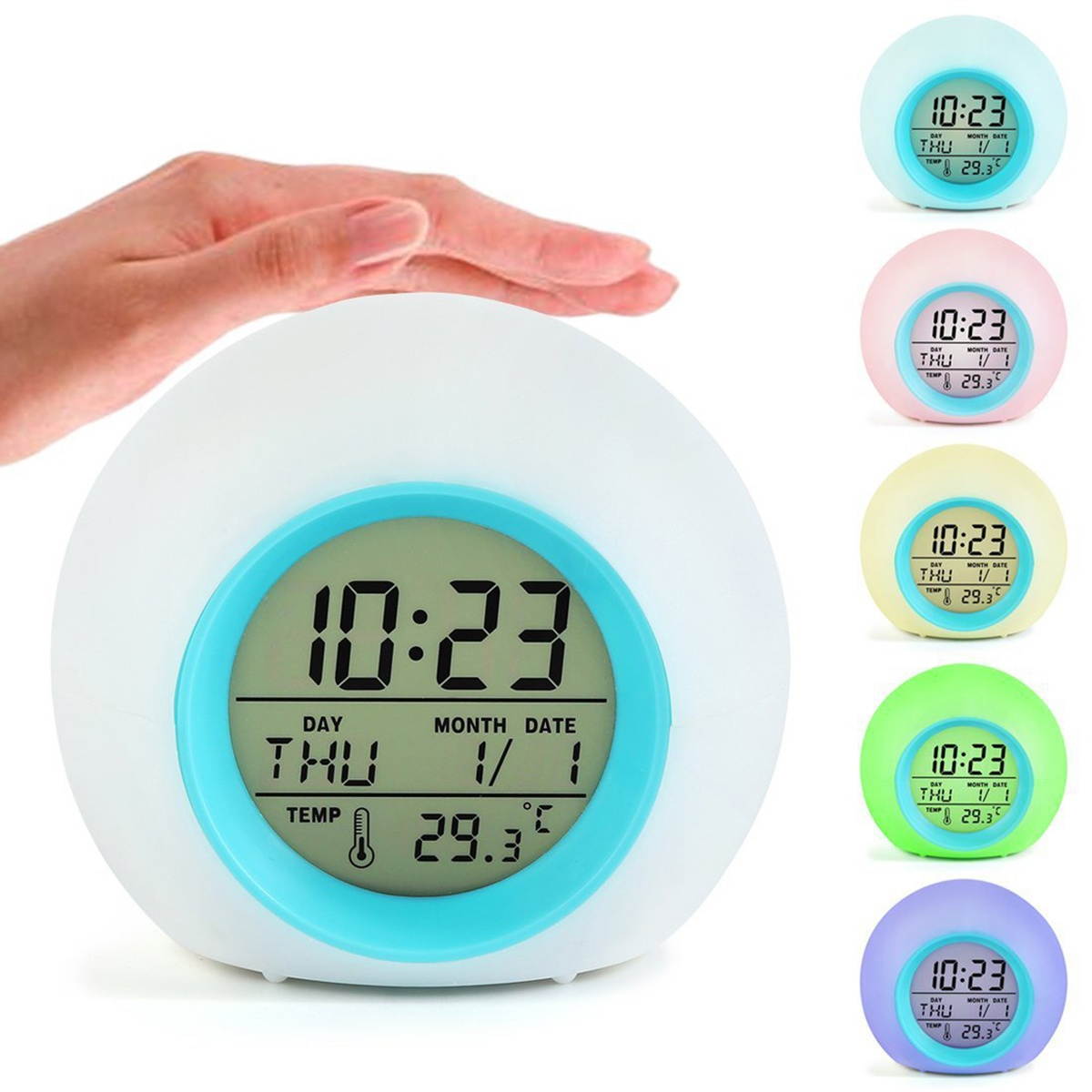 Multi-function Alarm Clock LED Despertador Digital Clock Calendar Thermometer Display Clock