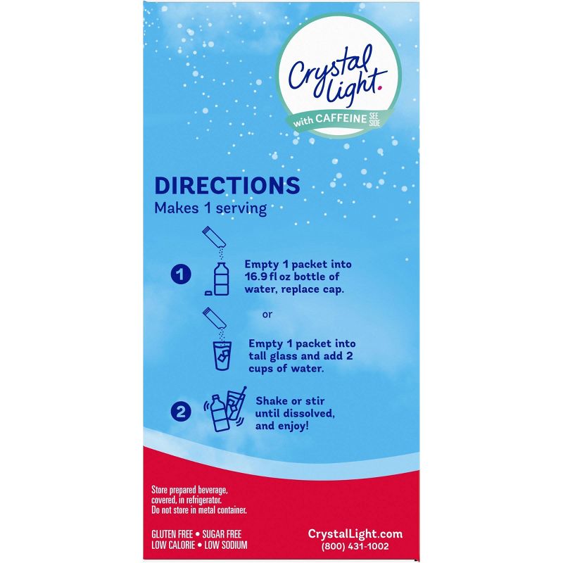 Crystal Light Energy On The Go Wild Strawberry Drink Mix - 10pk/0.11oz Pouches