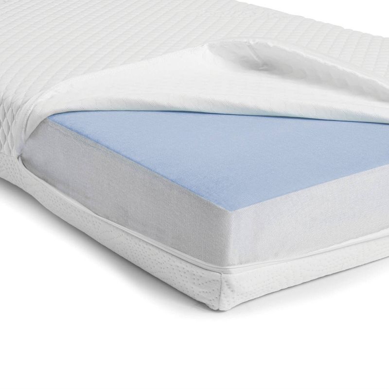 Bundle of Dreams Orion 5" Hypoallergenic 2-Stage Baby and Toddler Crib Mattress & Soft Organic Cotton Baby Mattress Protective Fitted Sheet