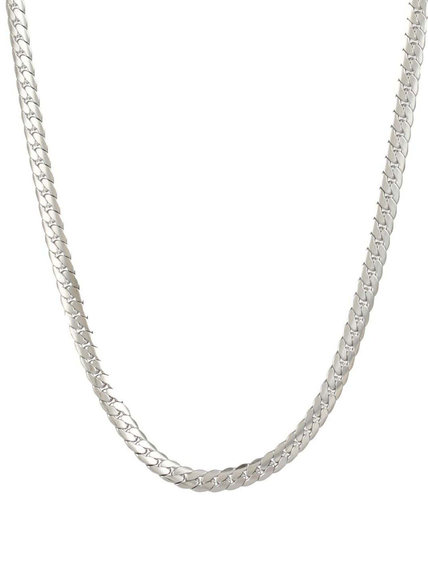 Bold by Priyaasi Classic Silver-Plated Link Chain for Men
