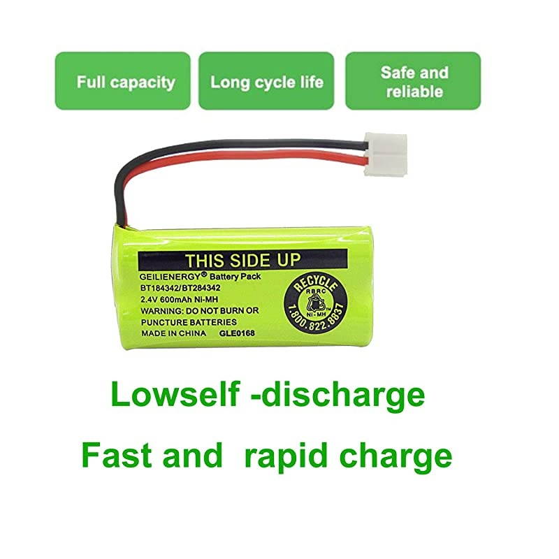 2.4V Rechargeable Batteries Compatible with AT&T/Lucent BT18433 BT184342 BT-18433 BT-184342 BT-28433 BT-284342 BT-1011 BT-6010 BT-8000 BT-8001 BT-8300 Empire CPH-515D CPH515D(Pack of 4)