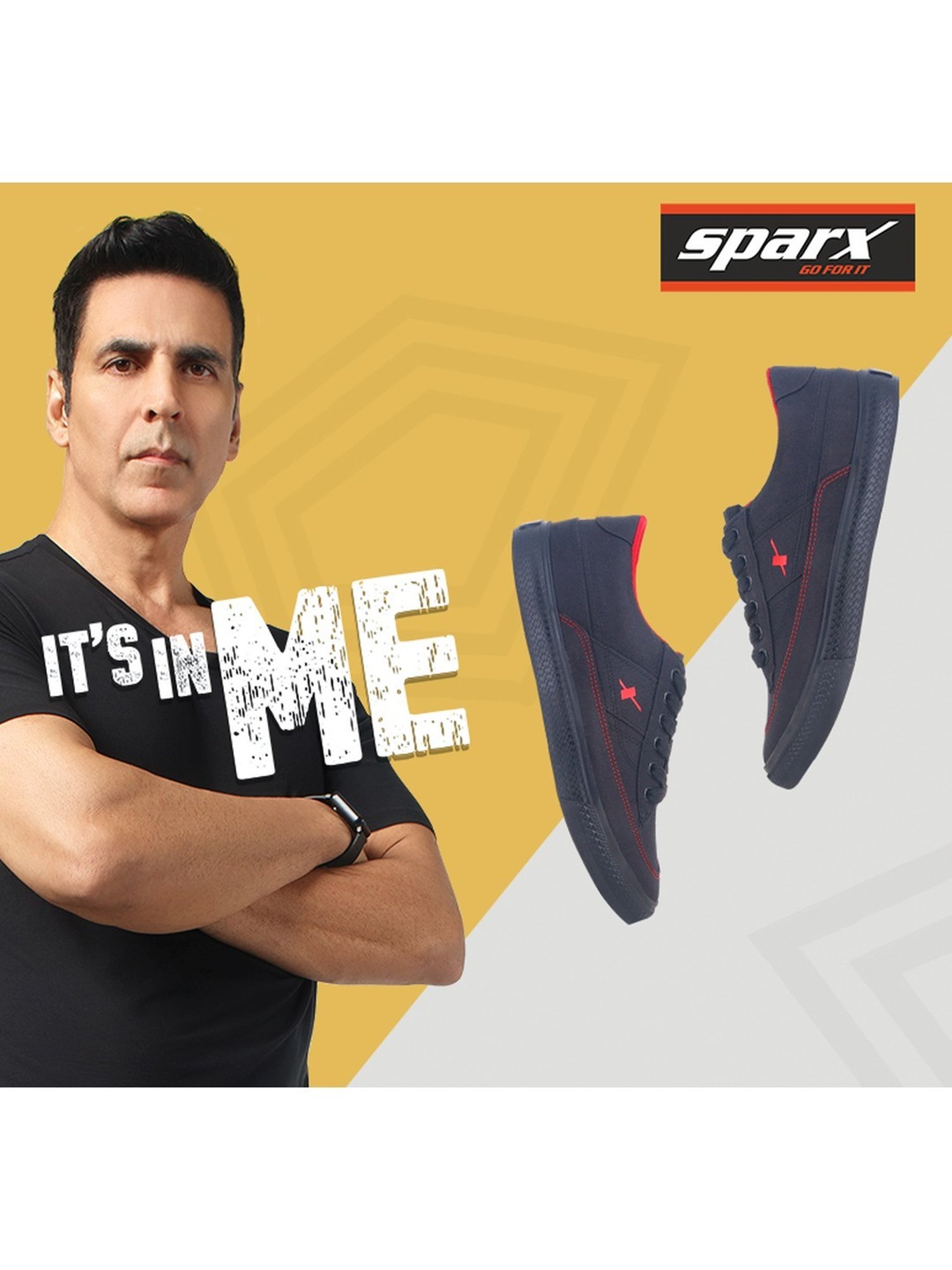 Sparx Men's Black Casual Sneakers