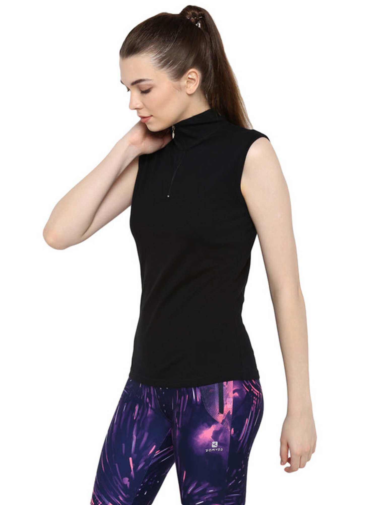 Appulse Black & Dark Pink Cotton T-Shirt - Pack of 2