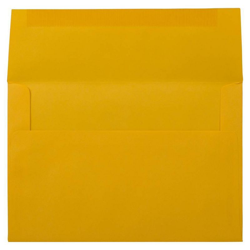 JAM Paper 50pk A8 Invitation Envelopes - 5 1/2 x 8 1/8 - Yellow