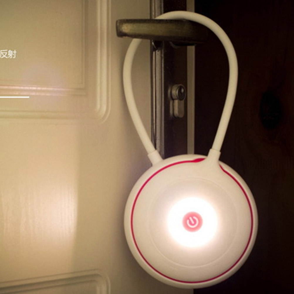 Multi-functional Handheld Light Rechargeable LED Camping Reading Night Dimming Lamp for Home Office Outdoor (Orange)