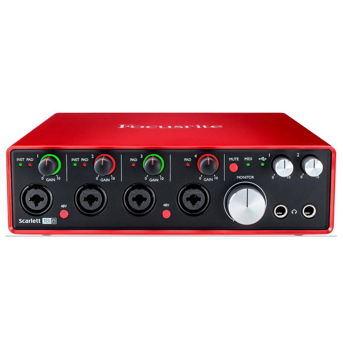 Focusrite Scarlett 18i8 2nd Gen 18 Input/8 Output USB 2.0 Audio Interface