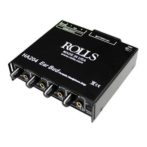 Rolls HA204p Portable 4-Channel Battery Operated Headphone Amplifier #HA204P