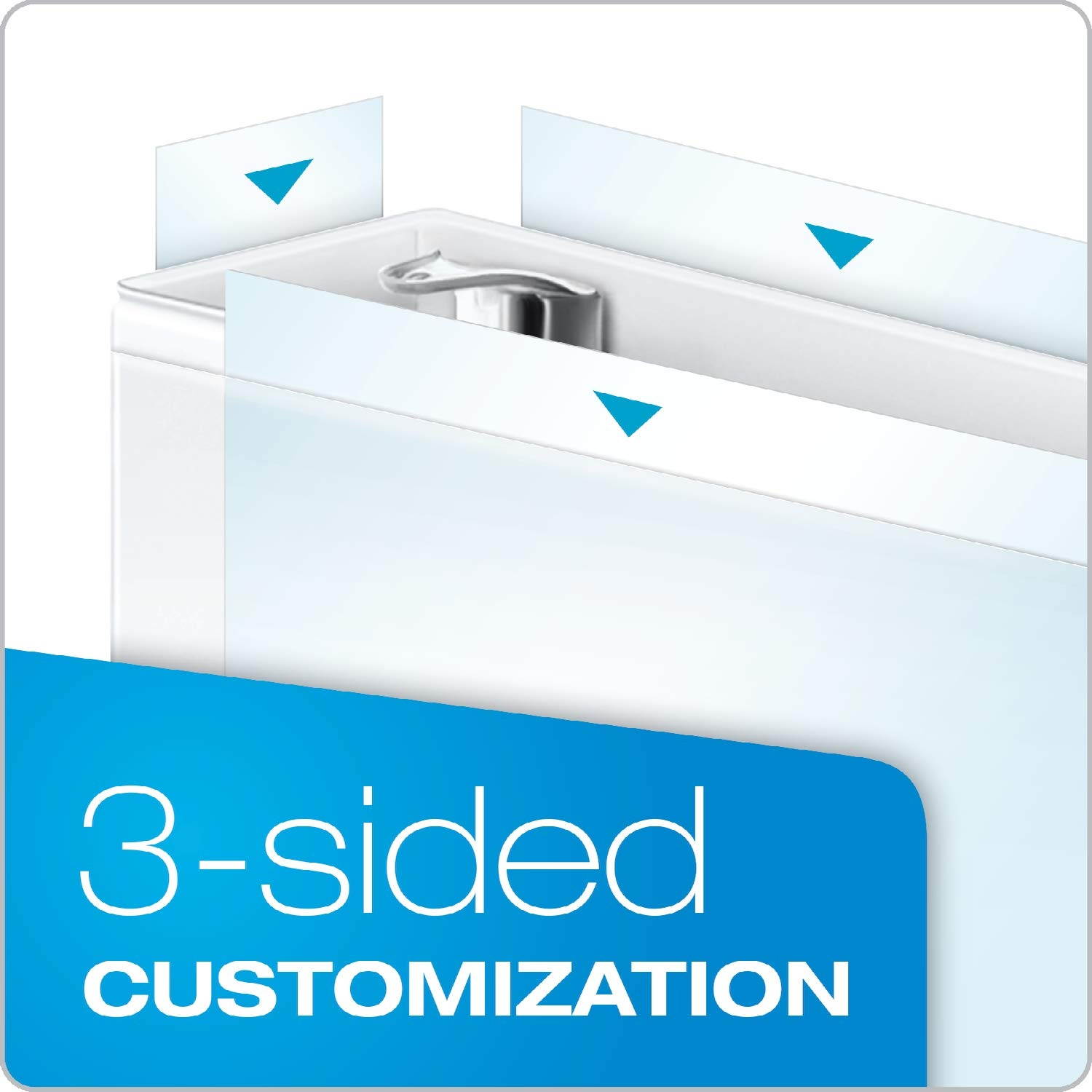 Cardinal 11-Inch x 17-Inch ClearVue Slant-D Ring Binder, 2-Inch, White (22132)