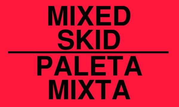 TAPECASE 16U928 3" x 5" Adhesive Back Bilingual Shipping Labels, Mixed