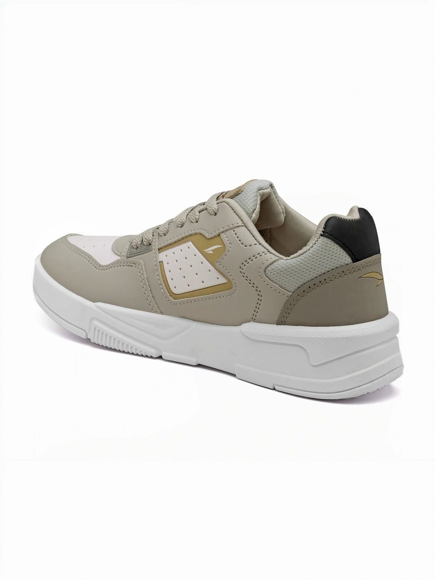 Asian Men's Grey & White Casual Sneakers