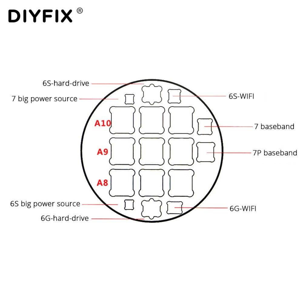 Glue Remove Base Microscope Resistant Groove for iPhone A8 A9 A10 A11 IC Chip with A11 Fingerprint Repair Working Station