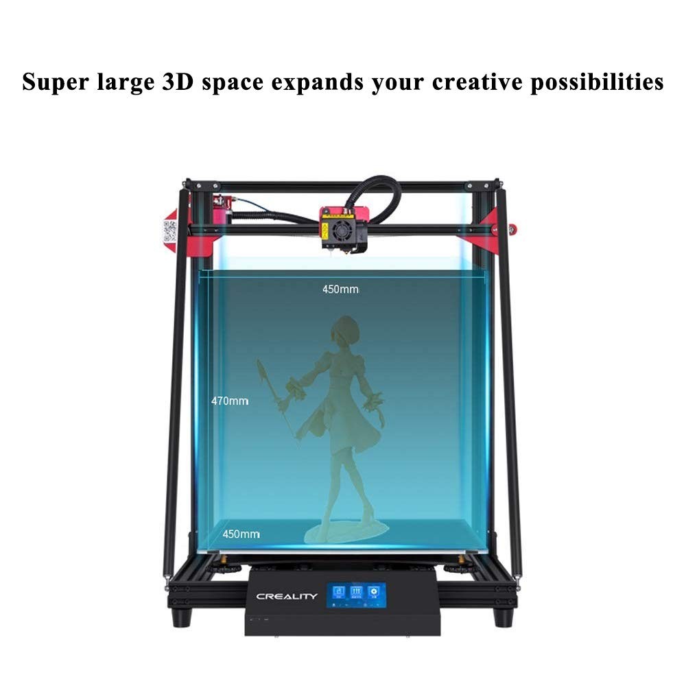 2020 New X5SA Pro 3D Printer High Precision Large Build Size Double Axis External Guide Rail and Titan Extruder, TRONXY 3D Printer