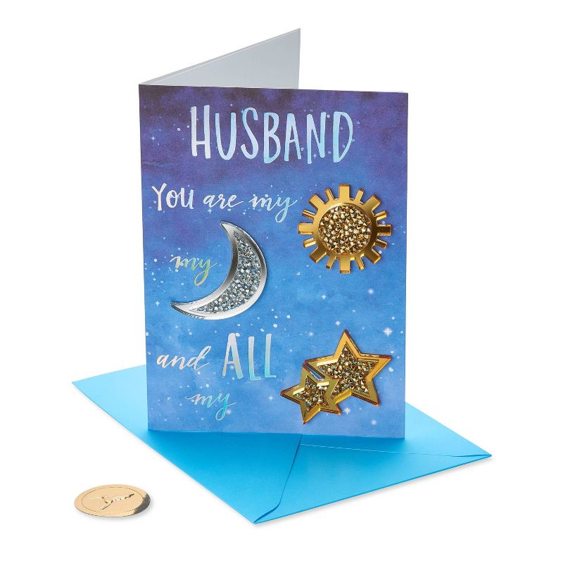 Father's Day Greeting Card Sun Moon Stars Hubby - PAPYRUS