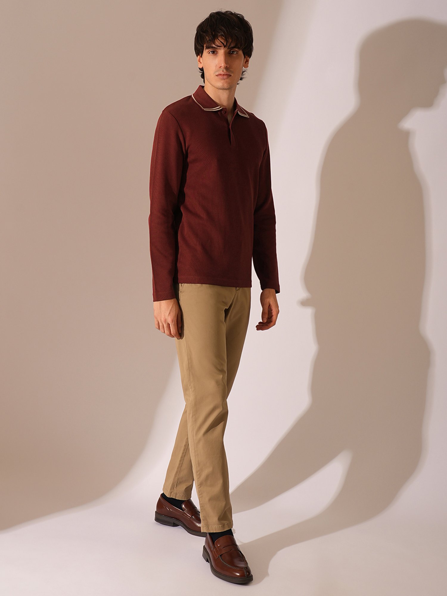 Selected Homme Red Organic Cotton Slim T-Shirt