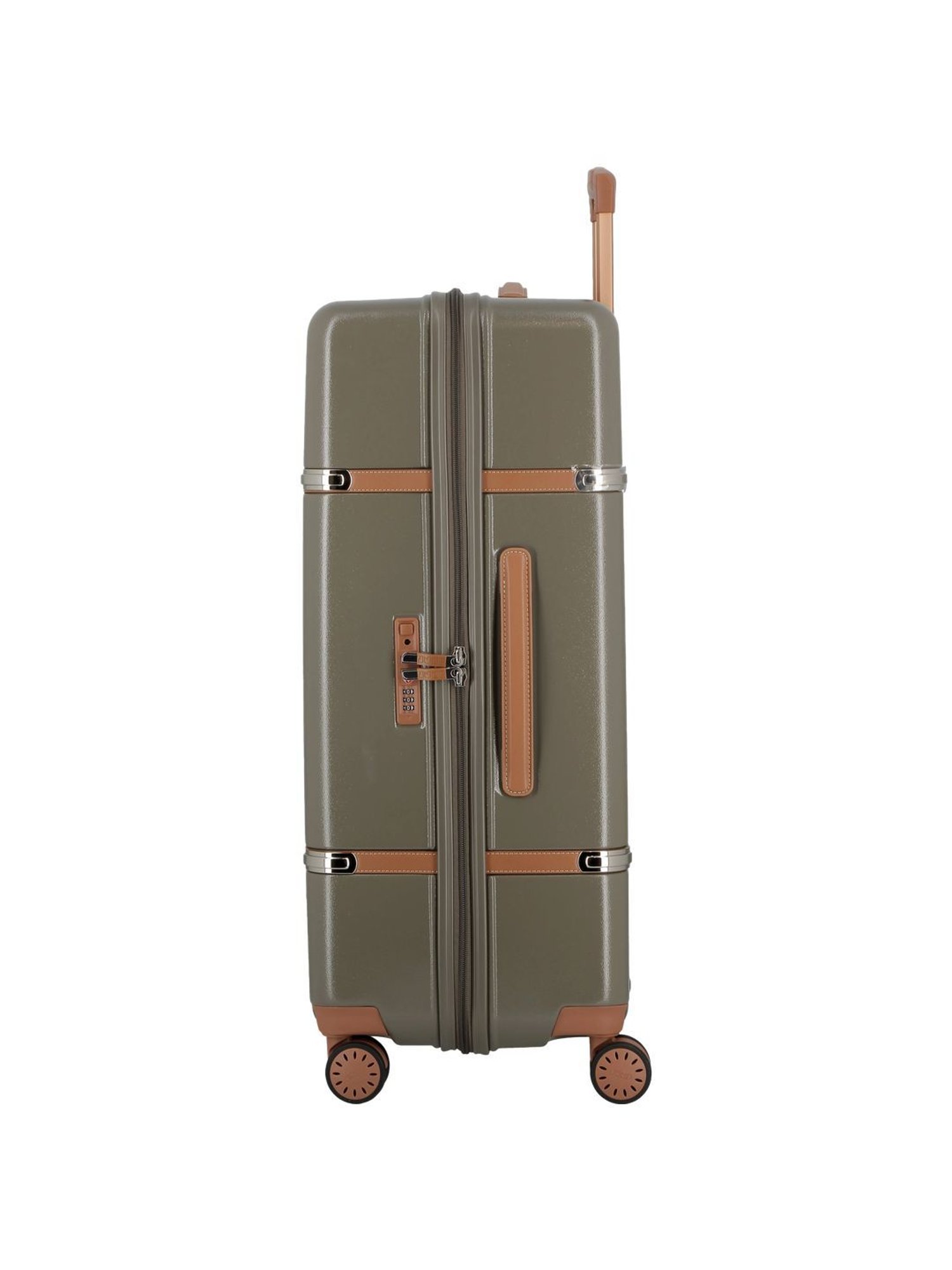 Jump Cassis Riviera Khaki 8 Wheels Large Hard Cabin Trolley Bag Set of 2