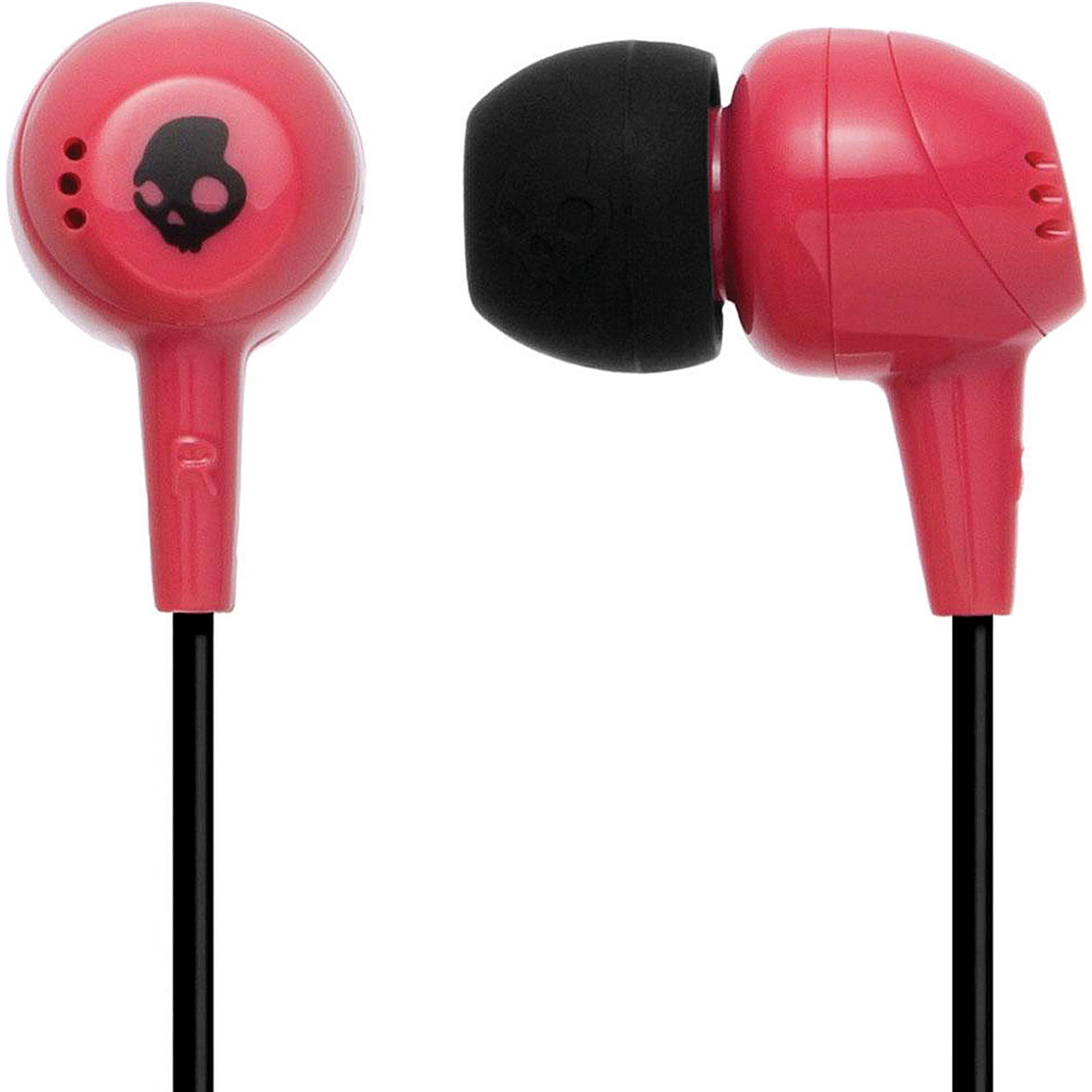 skullcandy jib inear noiseisolating earbuds, lightweight, stereo sound and enhanced base, wired 3.5mm jack connectivity, pink