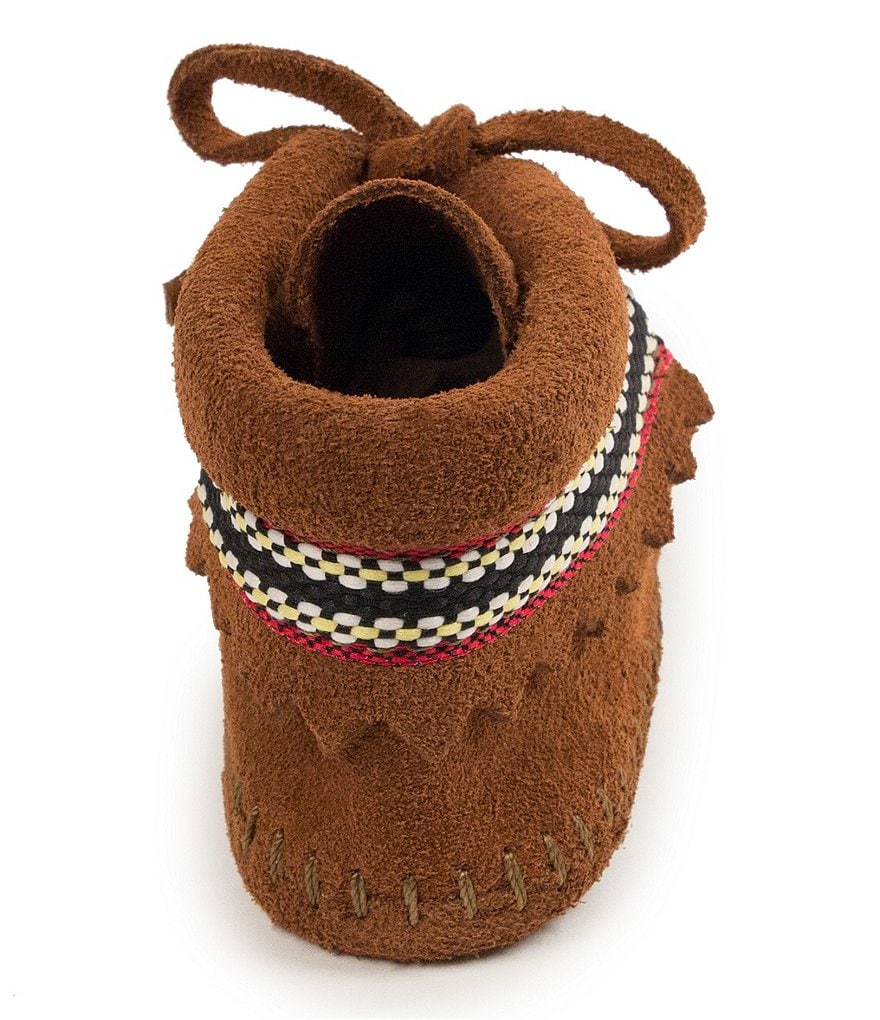 Minnetonka Kids' Braid Bootie Crib Shoe (Infant)