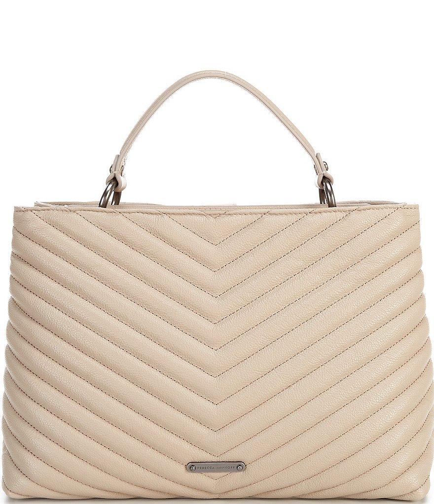 REBECCA MINKOFF Edie Large Top Handle Satchel Bag