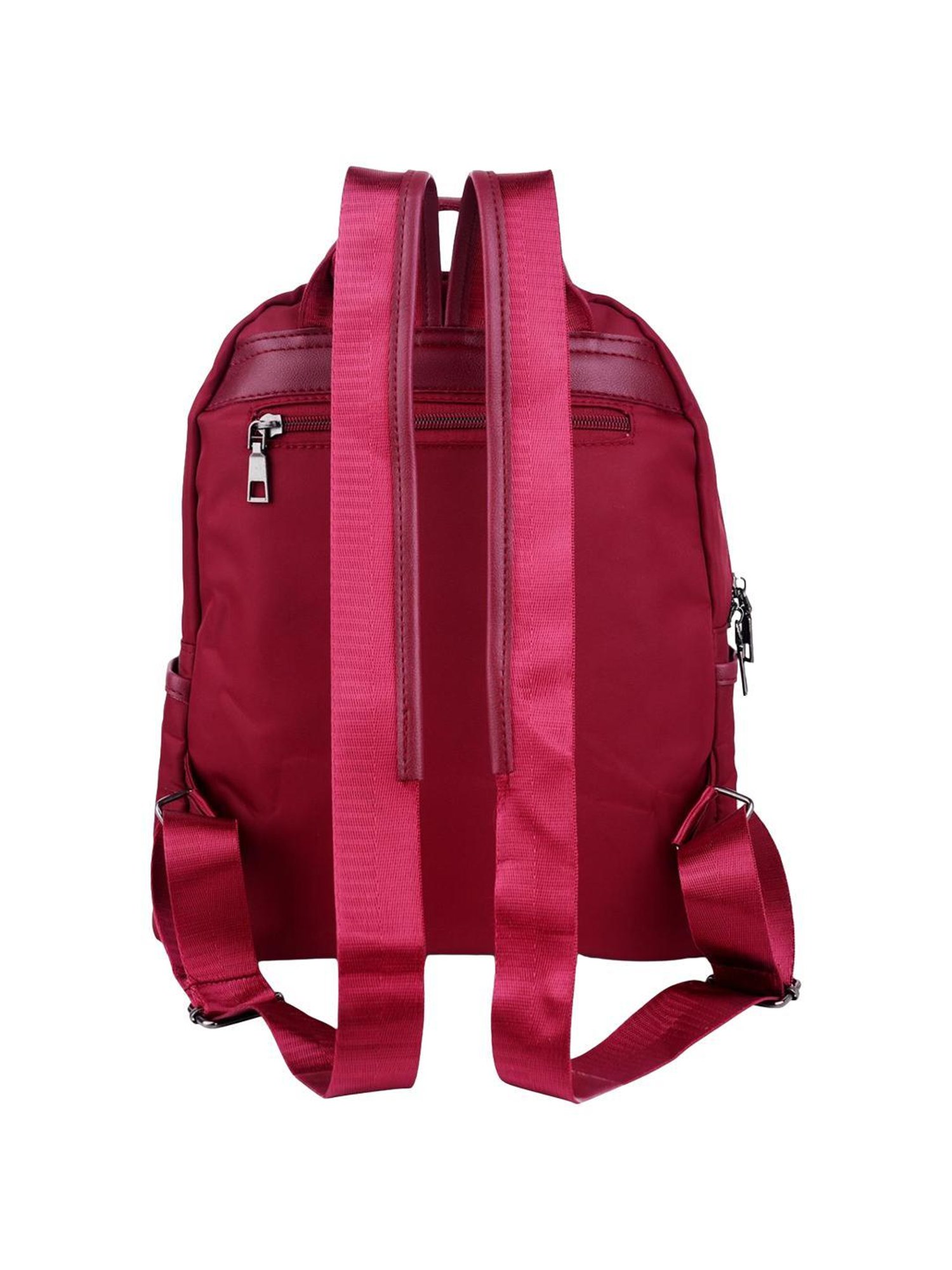 Angeline Red Polyester Medium Backpack