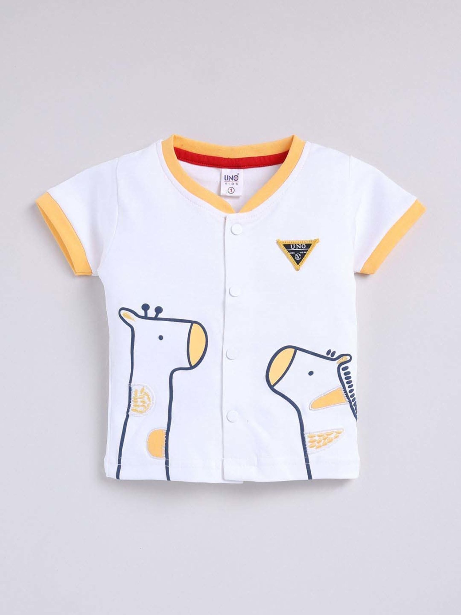 GJ baby Green & White Cotton Camouflage Full Sleeves T-Shirt Set