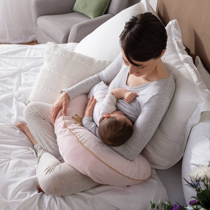 Boppy Luxe Feeding and Infant Support Pillow - Pink Princess