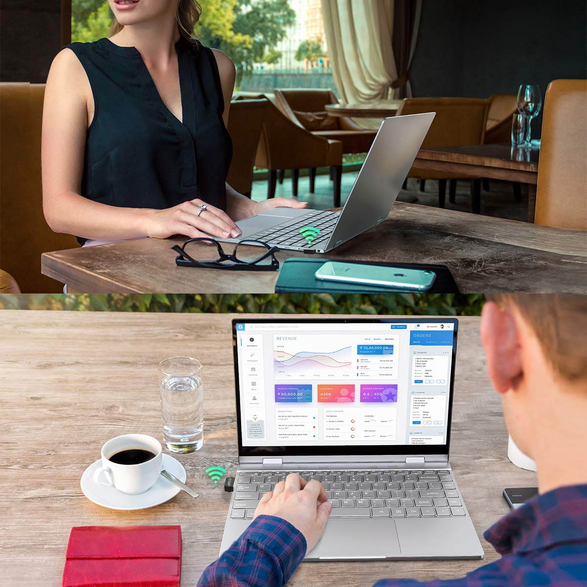 Mini USB WiFi Adapter 650Mbps Wireless Network Adapter for Desktop PC Laptop MacBook, WiFi Dongle Nano Size Portable Lanyard Design Compatible with Windows 10/7/8/8.1/XP/Vista Mac OS X 10.6 - 10.15.3