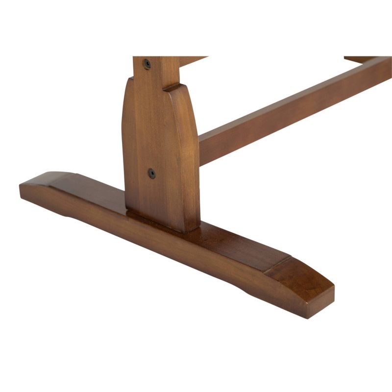 36" Canvas & Color Retro Wood Table Rustic Oak - Studio Designs