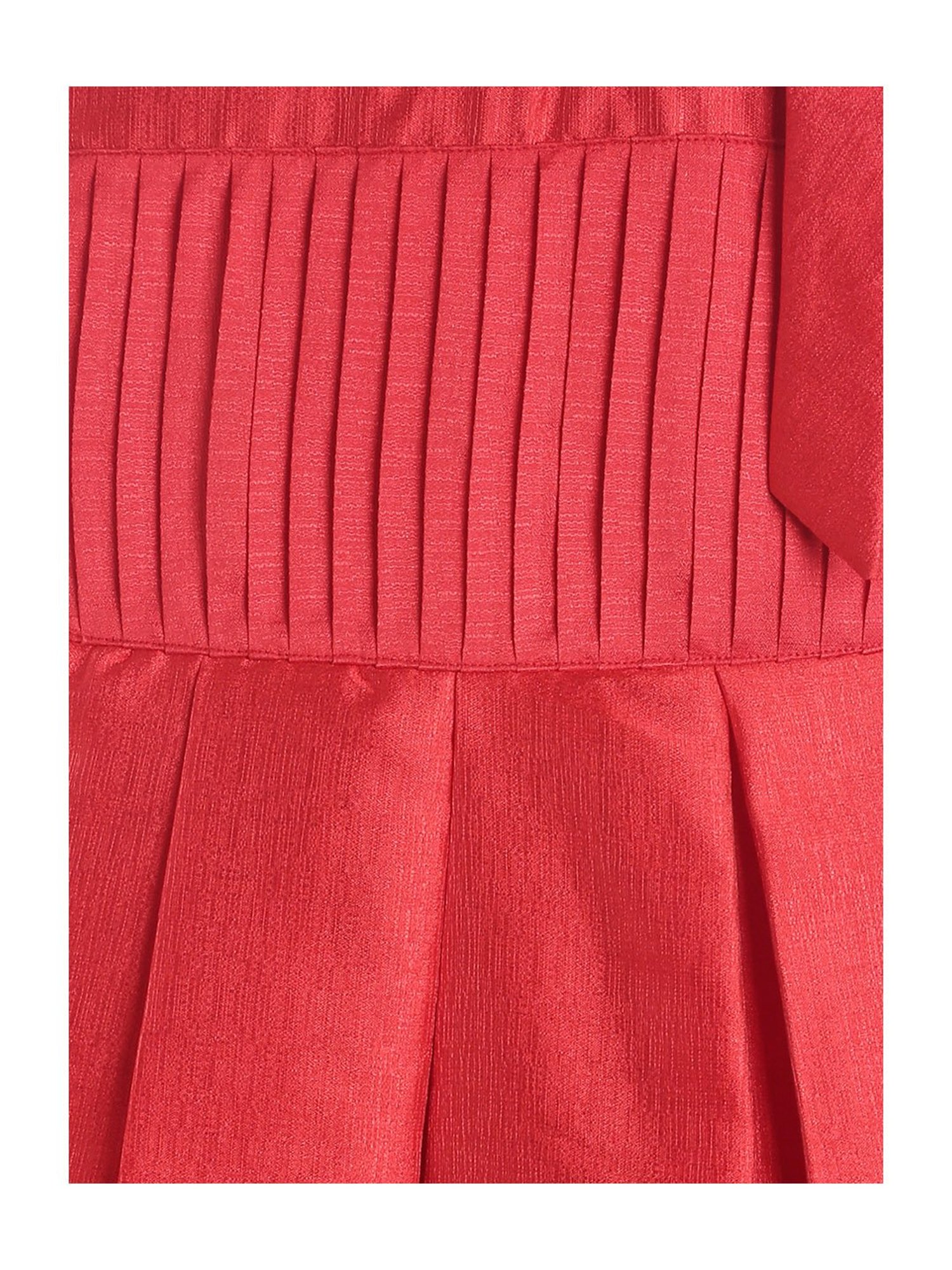 Tales & Stories Kids Red Solid Dress